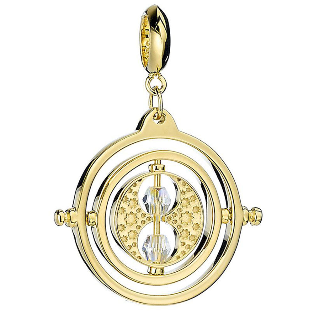 Harry Potter Gold Plated Crystal Charm Time Turner - Gift Arch