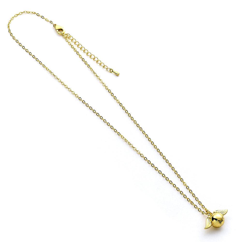 Harry Potter Gold Plated Cute Golden Snitch Necklace - Gift Arch