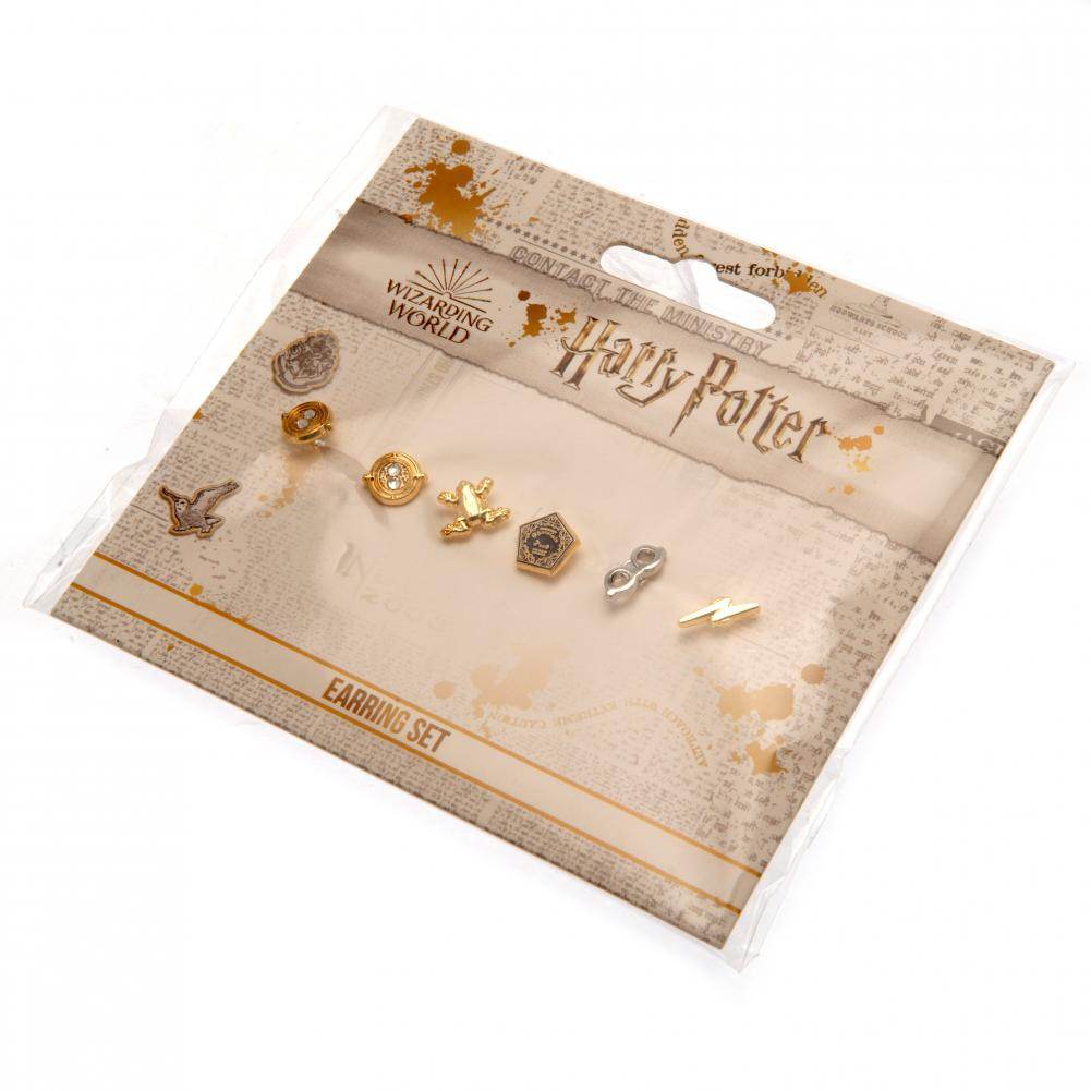 Harry Potter Gold Plated Earring Set - Gift Arch