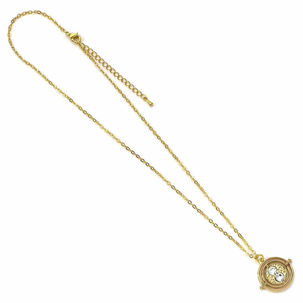Harry Potter Gold Plated Fixed Time Turner Necklace - Gift Arch