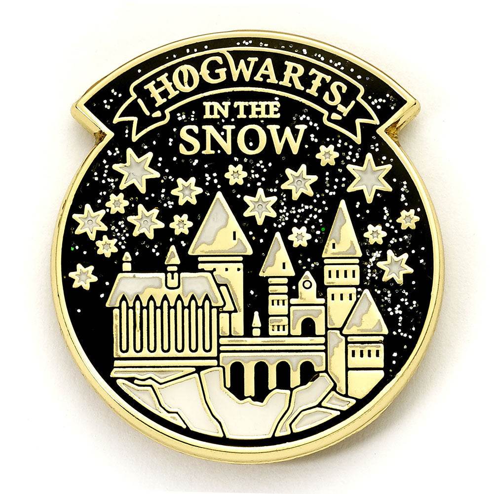Harry Potter Hogwarts Winter Greetings Card with Badge - Gift Arch