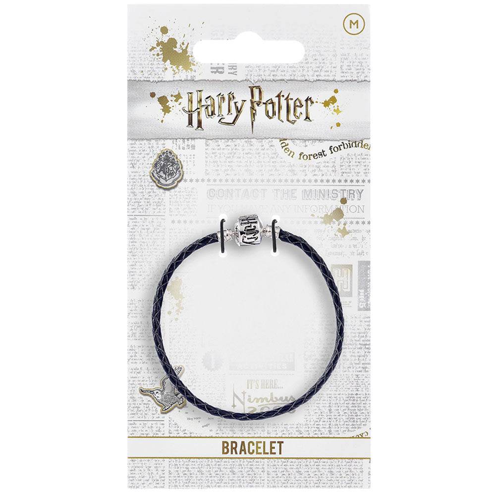 Harry Potter Leather Charm Bracelet Black XS - Gift Arch
