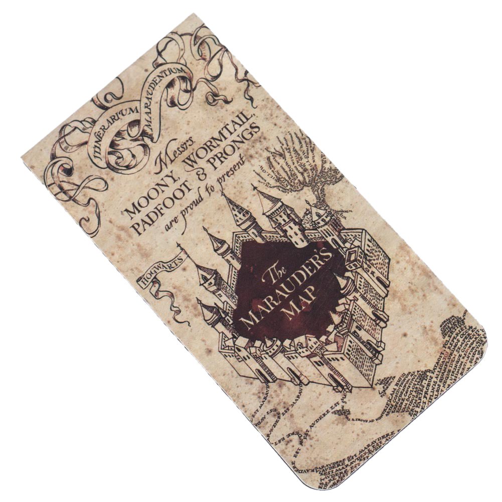 Harry Potter Marauders Map Magnetic Bookmark - Gift Arch