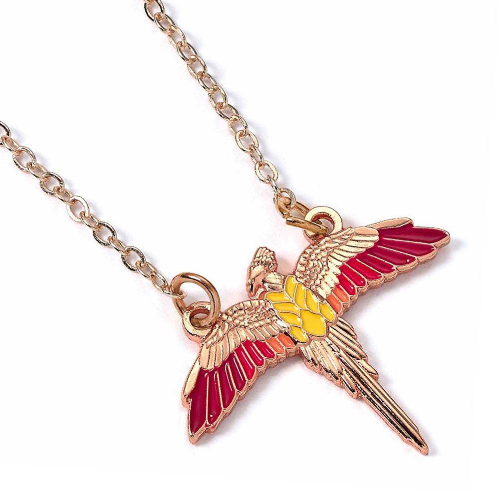 Harry Potter Rose Gold Plated Necklace Fawkes - Gift Arch