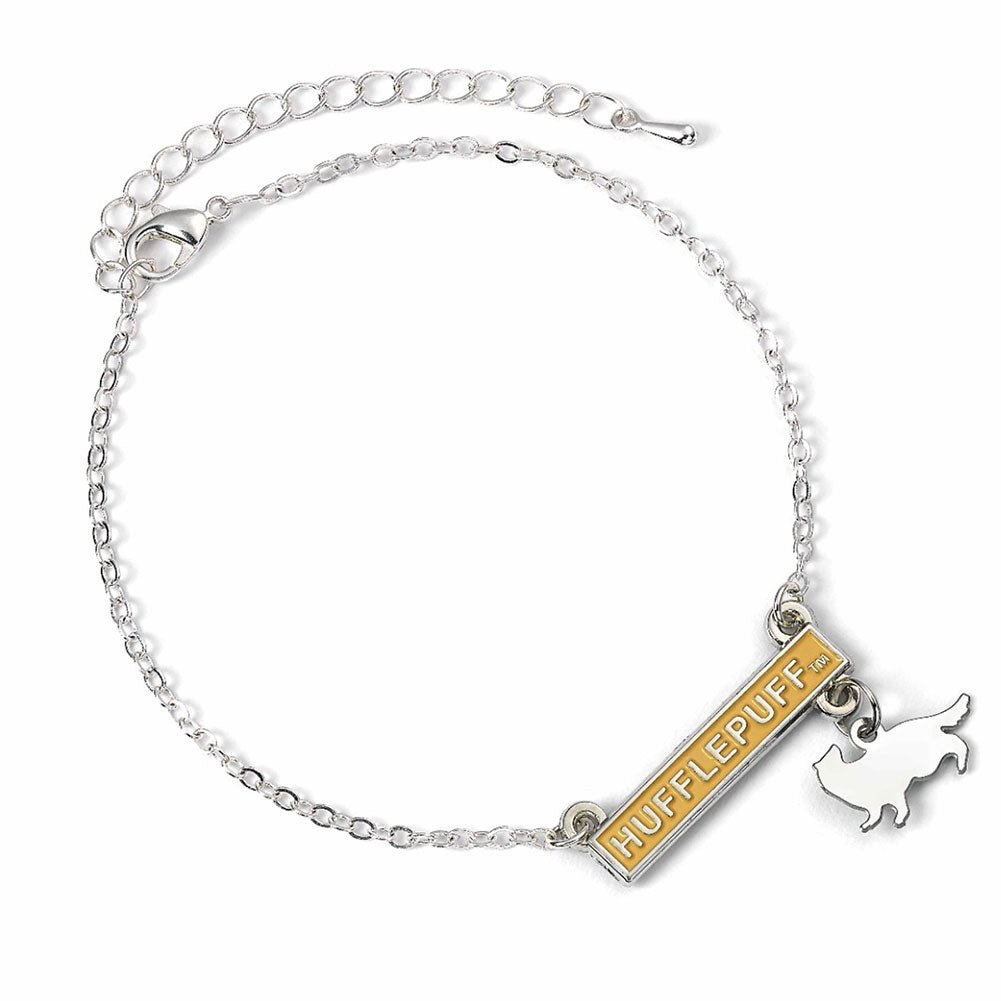 Harry Potter Silver Plated Bar Bracelet Hufflepuff - Gift Arch