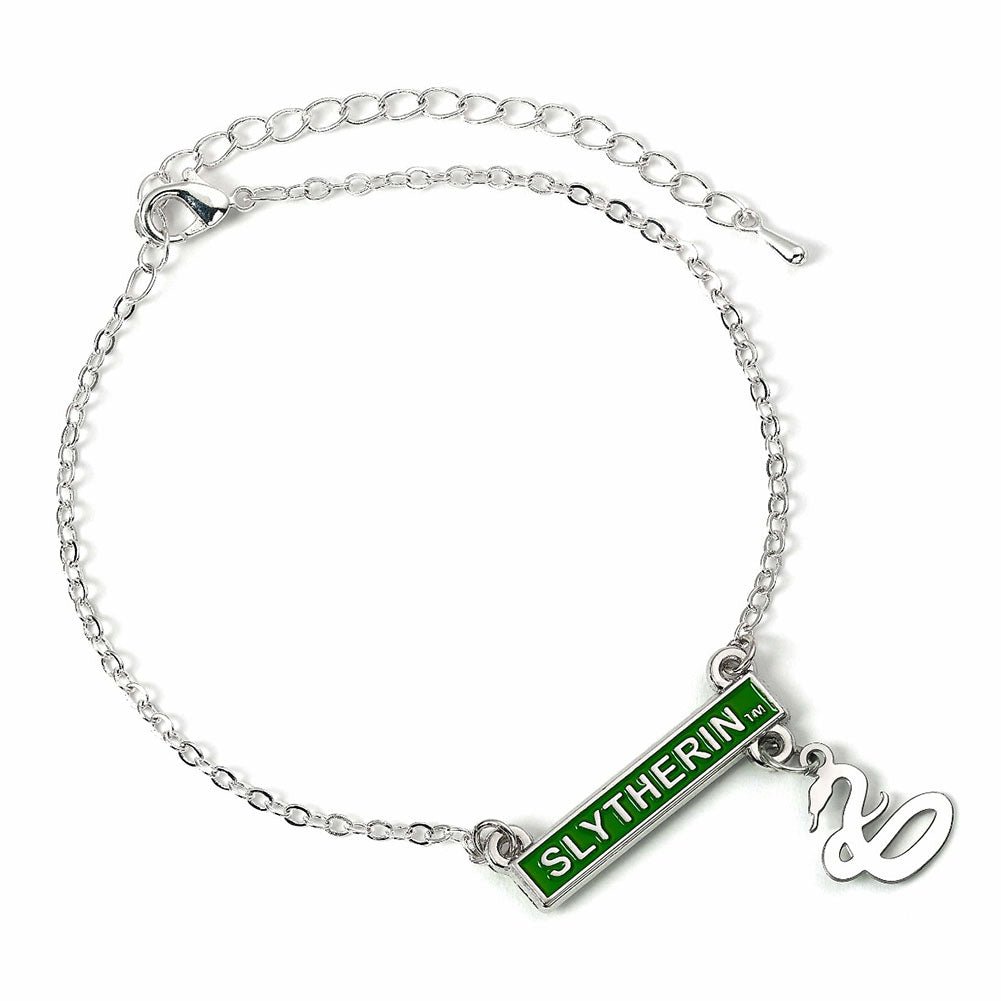 Harry Potter Silver Plated Bar Bracelet Slytherin - Gift Arch