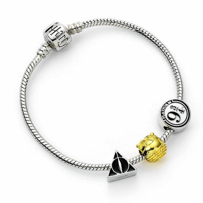 Harry Potter Silver Plated Bead Charm Bracelet - Gift Arch