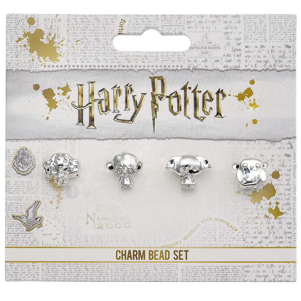 Harry Potter Silver Plated Character Bead Charm Set - Gift Arch