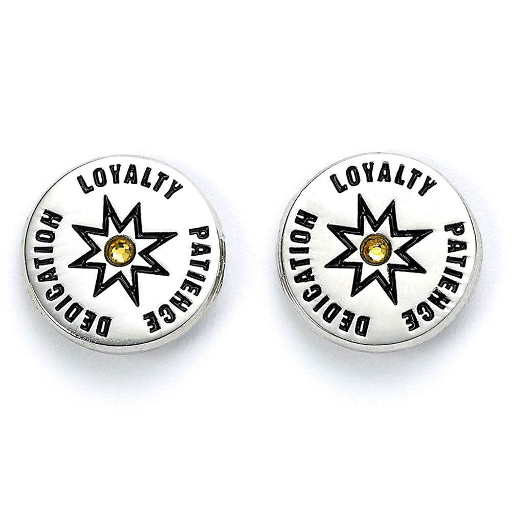 Harry Potter Silver Plated Earring Set Hufflepuff - Gift Arch