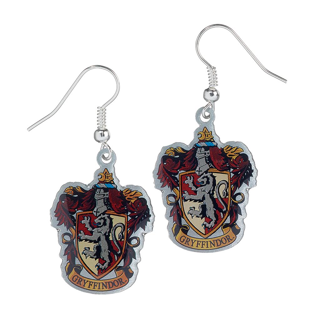 Harry Potter Silver Plated Gryffindor Hook Earrings - Gift Arch