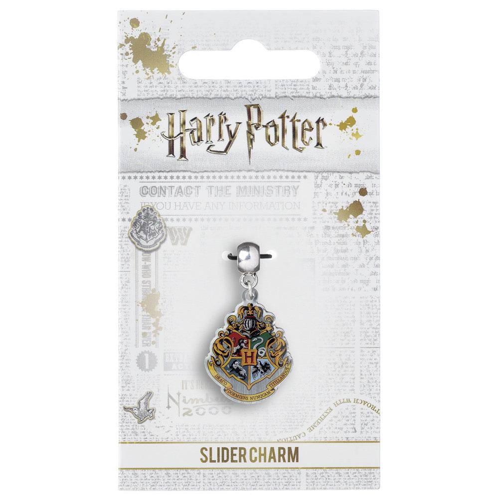 Harry Potter Silver Plated Hogwarts Crest Charm - Gift Arch