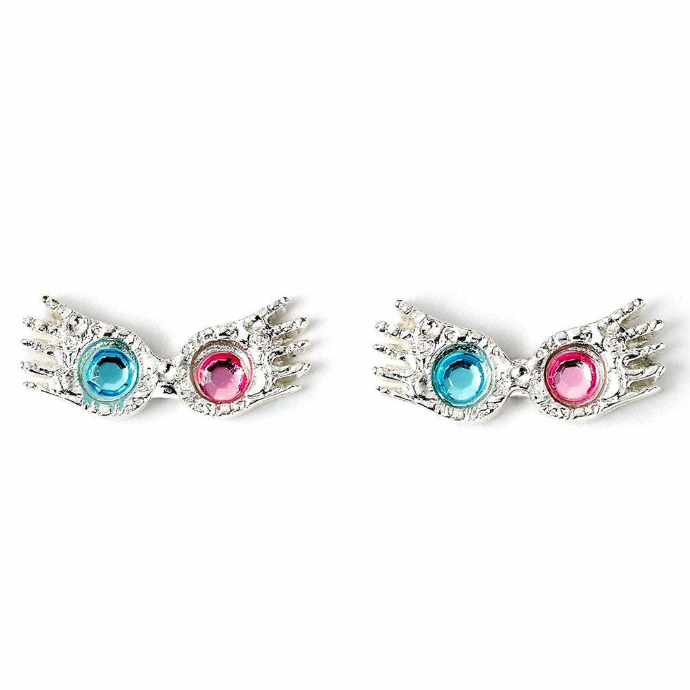 Harry Potter Silver Plated Luna Spectrespecs Stud Earrings - Gift Arch