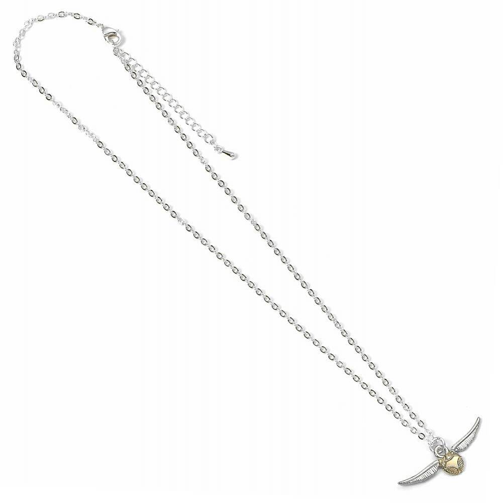 Harry Potter Silver Plated Necklace Golden Snitch - Gift Arch