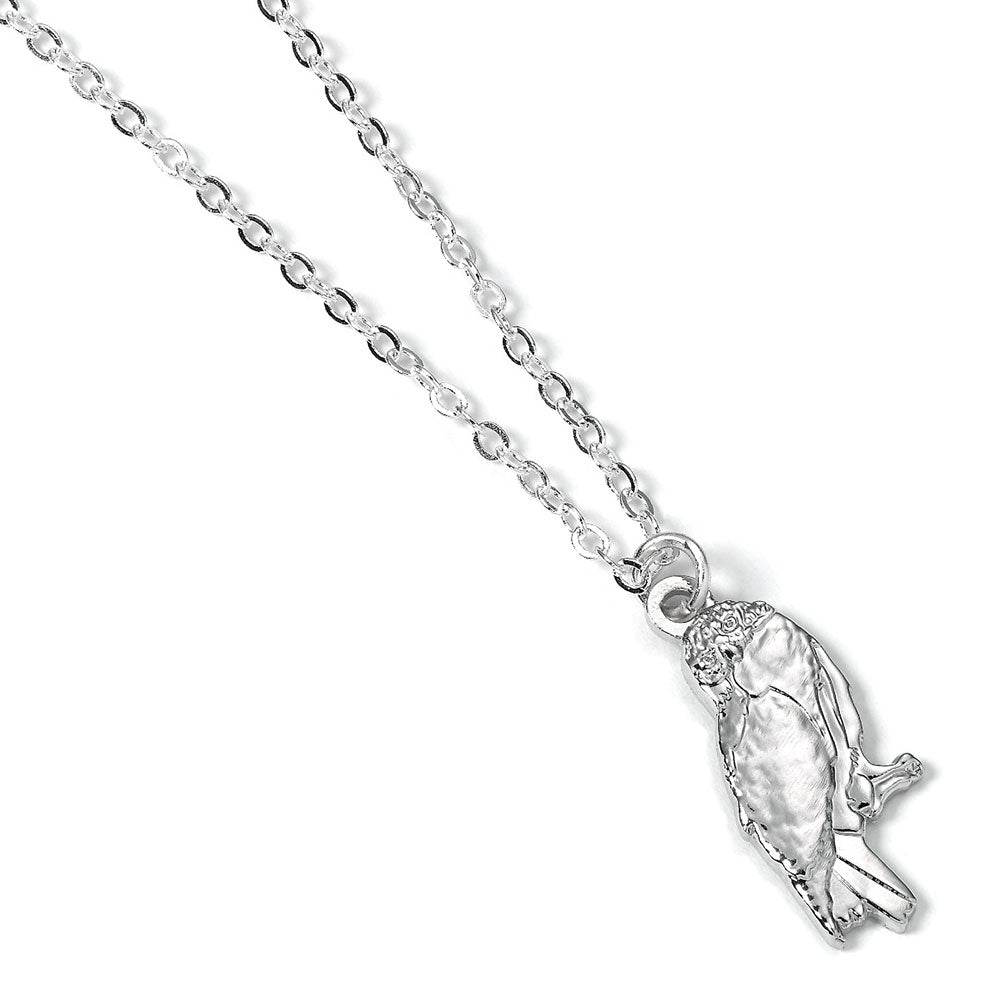 Harry Potter Silver Plated Necklace Hedwig Owl - Gift Arch