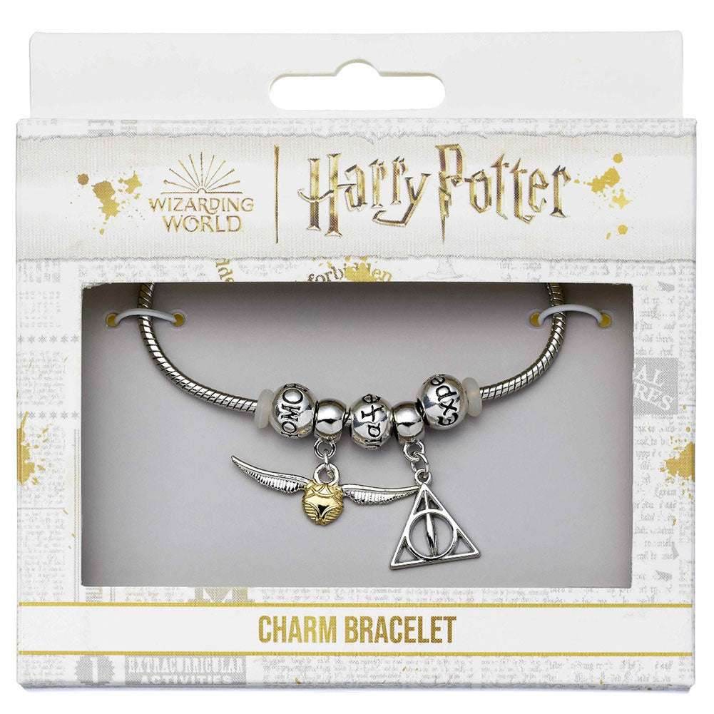 Harry Potter Silver Plated Spellbeads Bracelet - Gift Arch