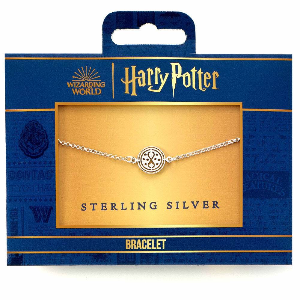 Harry Potter Sterling Silver Charm Bracelet Time Turner - Gift Arch