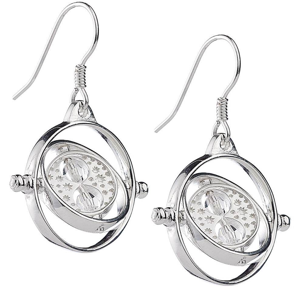 Harry Potter Sterling Silver Crystal Earrings Time Turner - Gift Arch