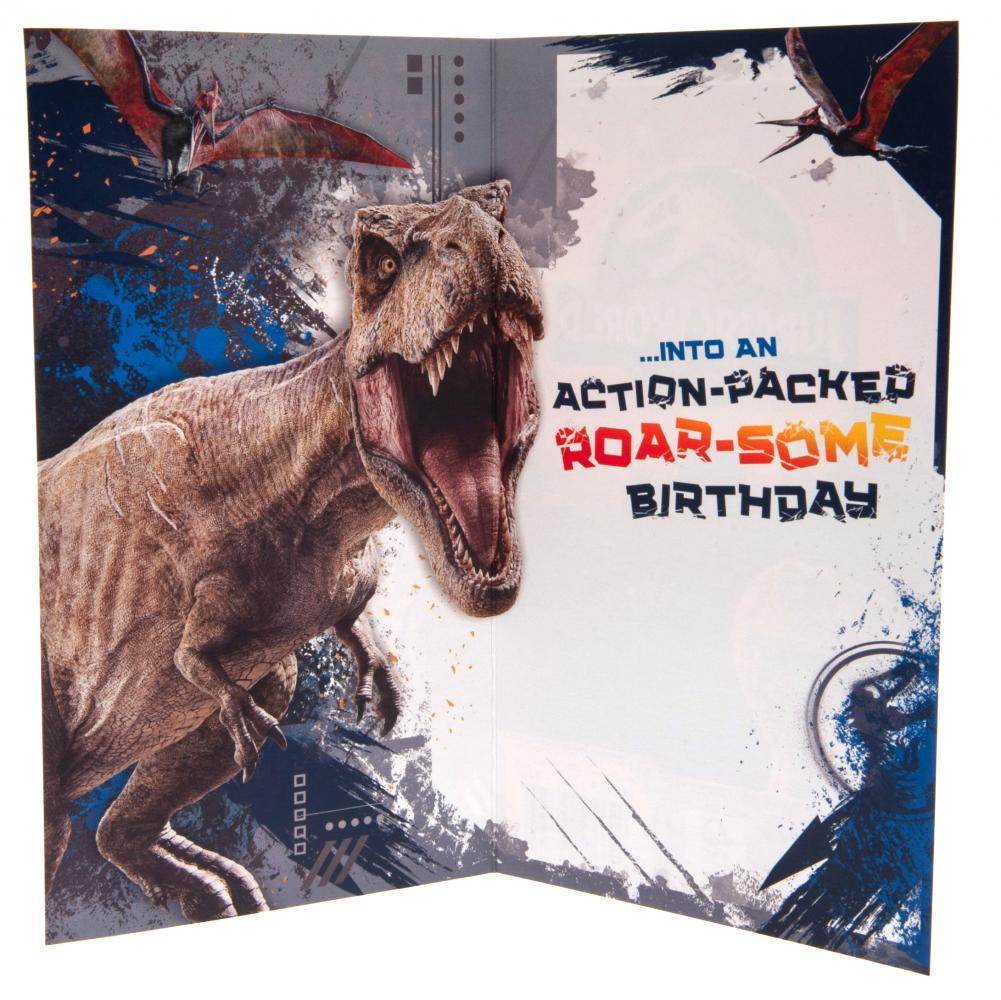 Jurassic World Birthday Card - Gift Arch