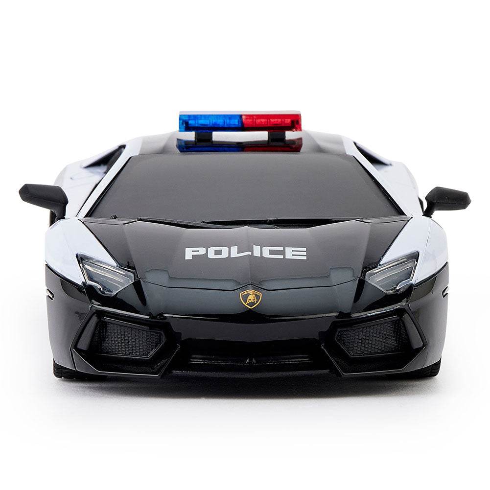 Lamborghini Aventador Radio Controlled Car 1:24 Scale Police - Gift Arch