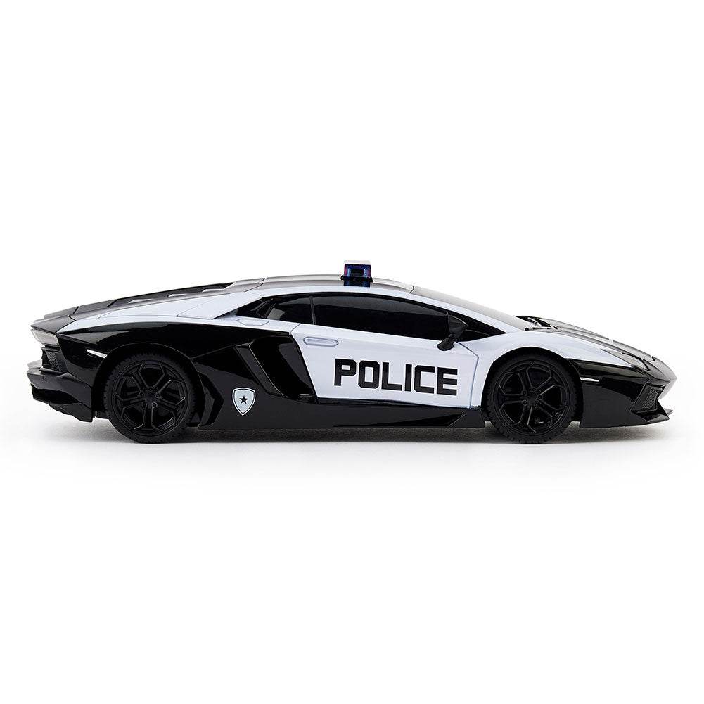 Lamborghini Aventador Radio Controlled Car 1:24 Scale Police - Gift Arch