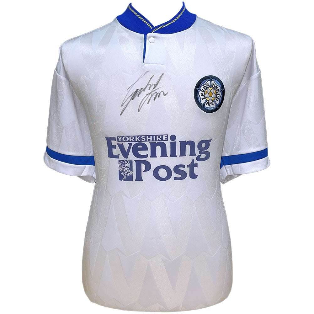 Leeds United FC 1992 Strachan Signed Shirt - Gift Arch