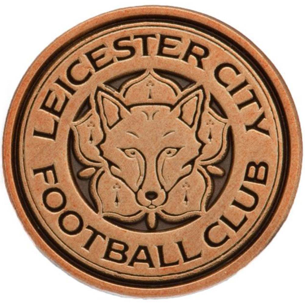 Leicester City FC Antique Gold Crest Badge - Gift Arch