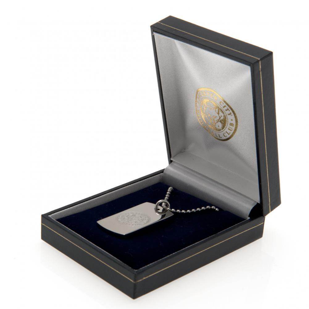 Leicester City FC Engraved Dog Tag & Chain - Gift Arch