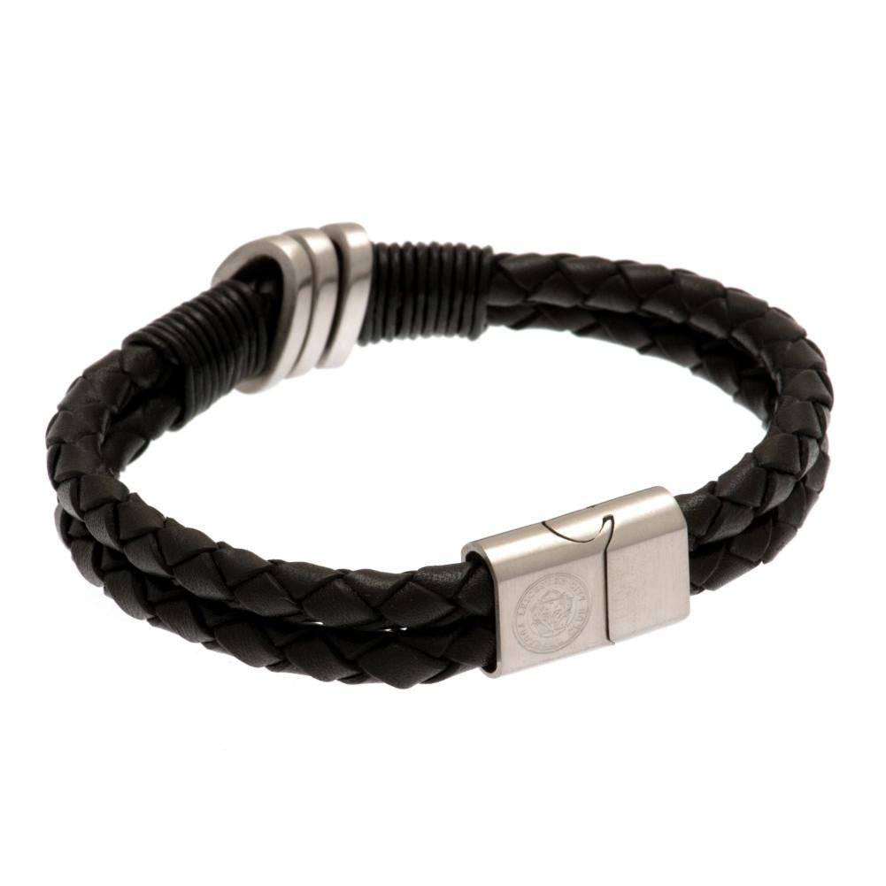 Leicester City FC Leather Bracelet - Gift Arch