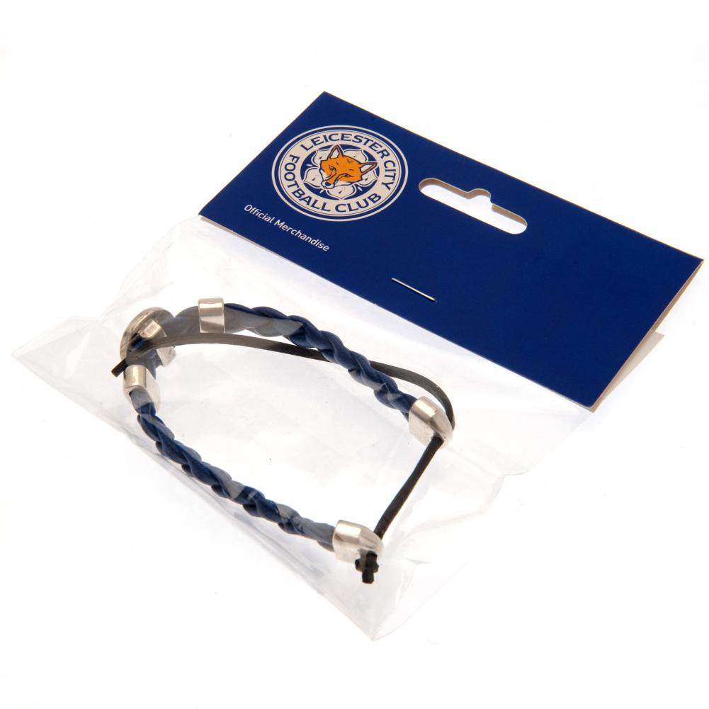 Leicester City FC PU Slider Bracelet - Gift Arch