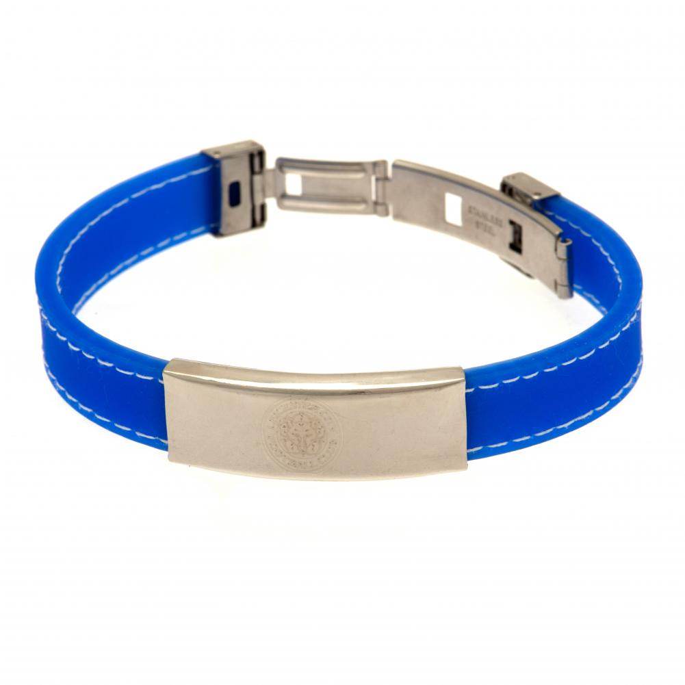 Leicester City FC Stitched Silicone Bracelet BL - Gift Arch