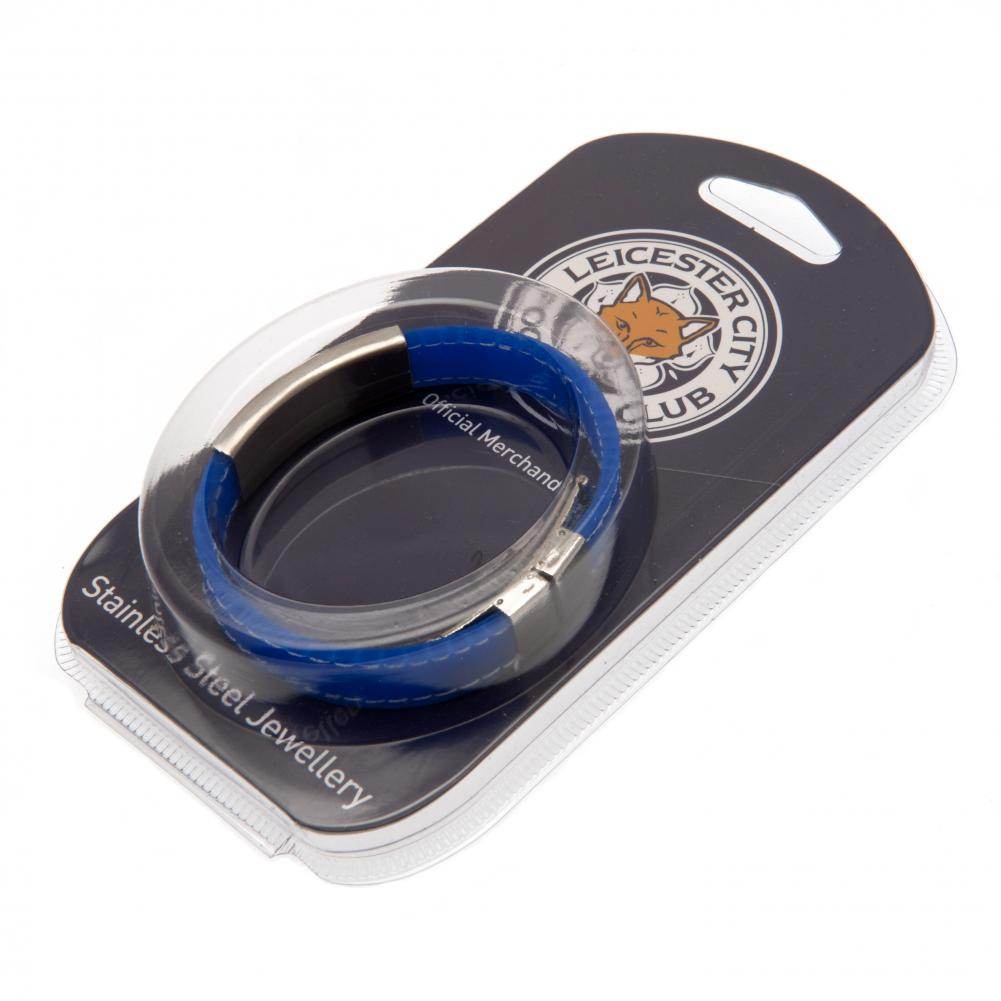 Leicester City FC Stitched Silicone Bracelet BL - Gift Arch