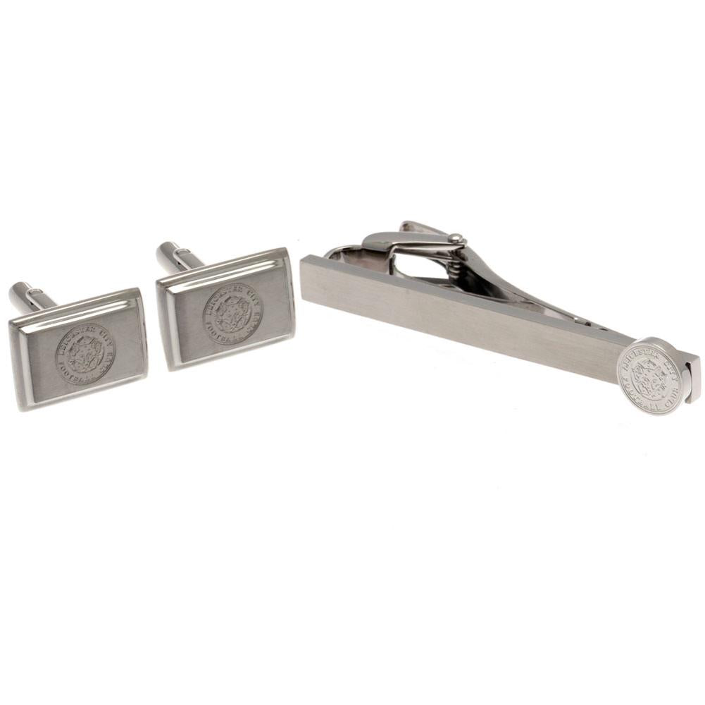 Leicester City FC Tie Slide & Cufflink Set - Gift Arch