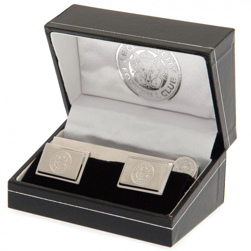 Leicester City FC Tie Slide & Cufflink Set - Gift Arch