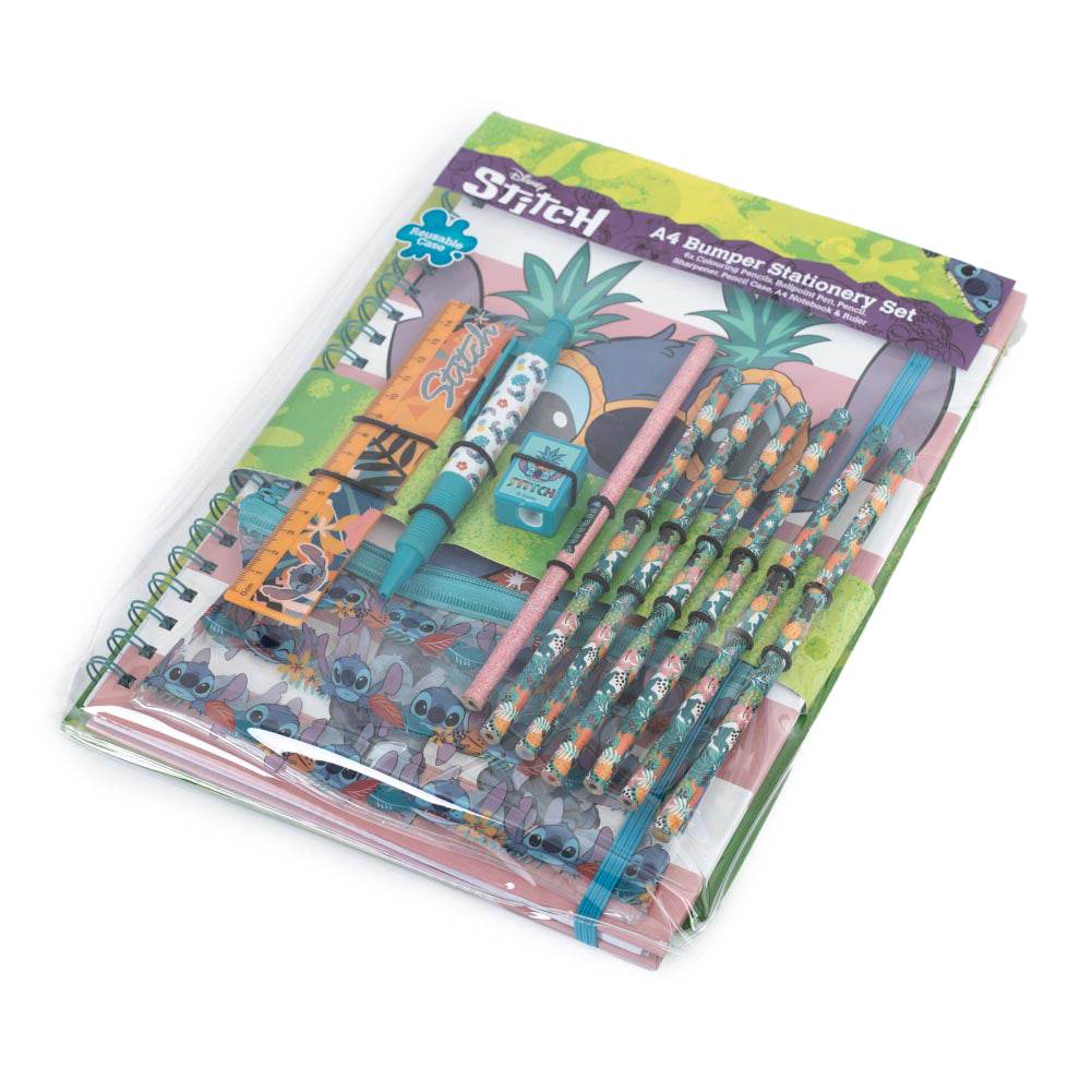 Lilo & Stitch Aloha Hawaii A4 Bumper Stationery Set - Gift Arch