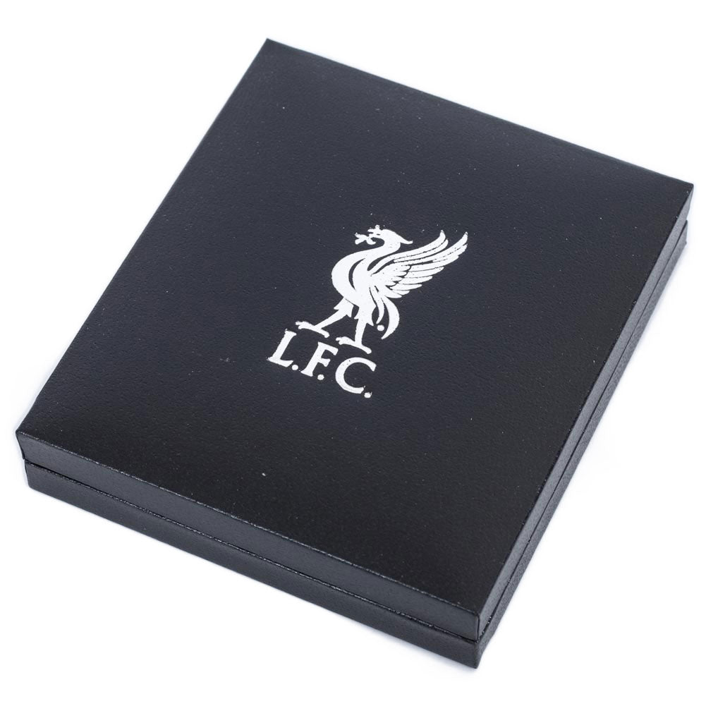 Liverpool FC 18ct Gold Plated on Silver Crest Pendant & Chain - Gift Arch