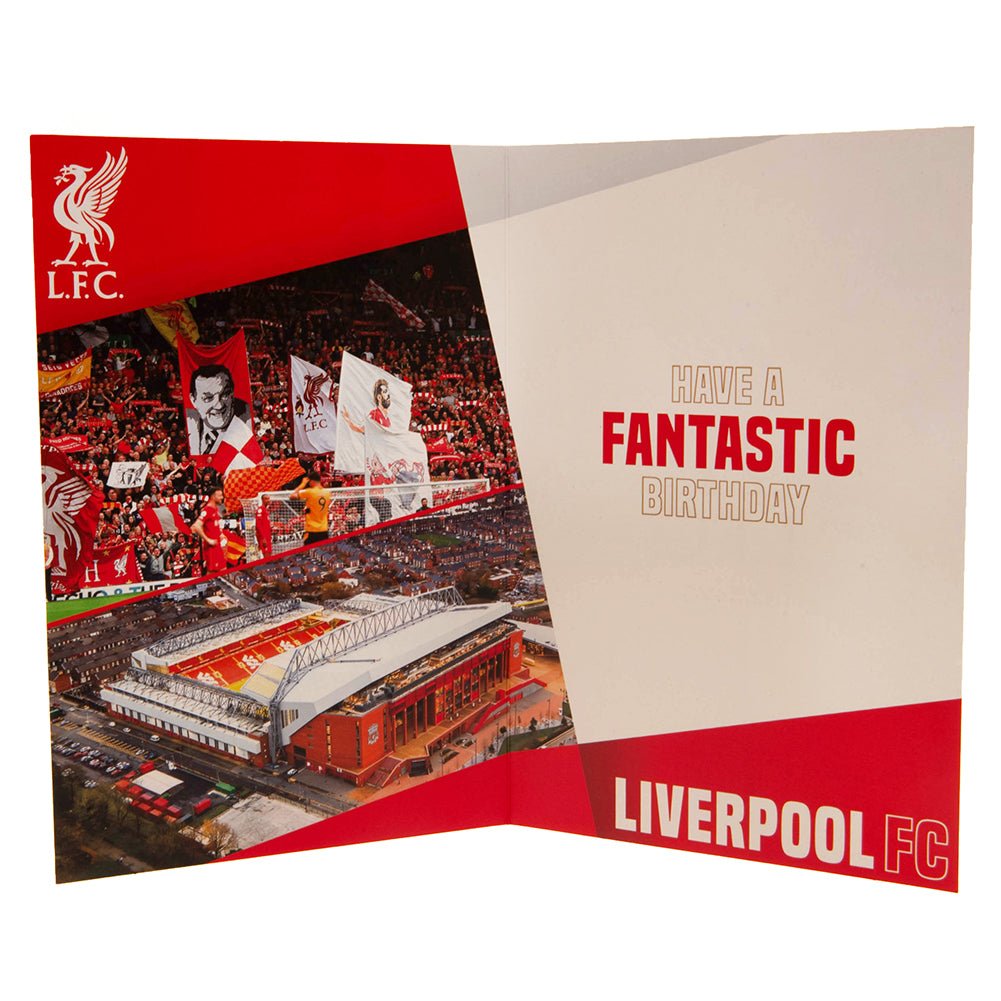 Liverpool FC Birthday Card With Stickers - Gift Arch