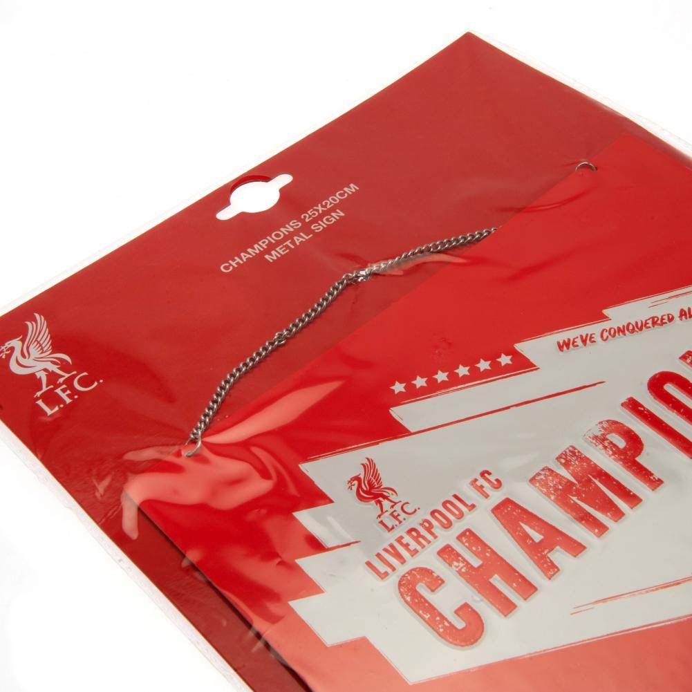 Liverpool FC Champions Of Europe Metal Sign - Gift Arch