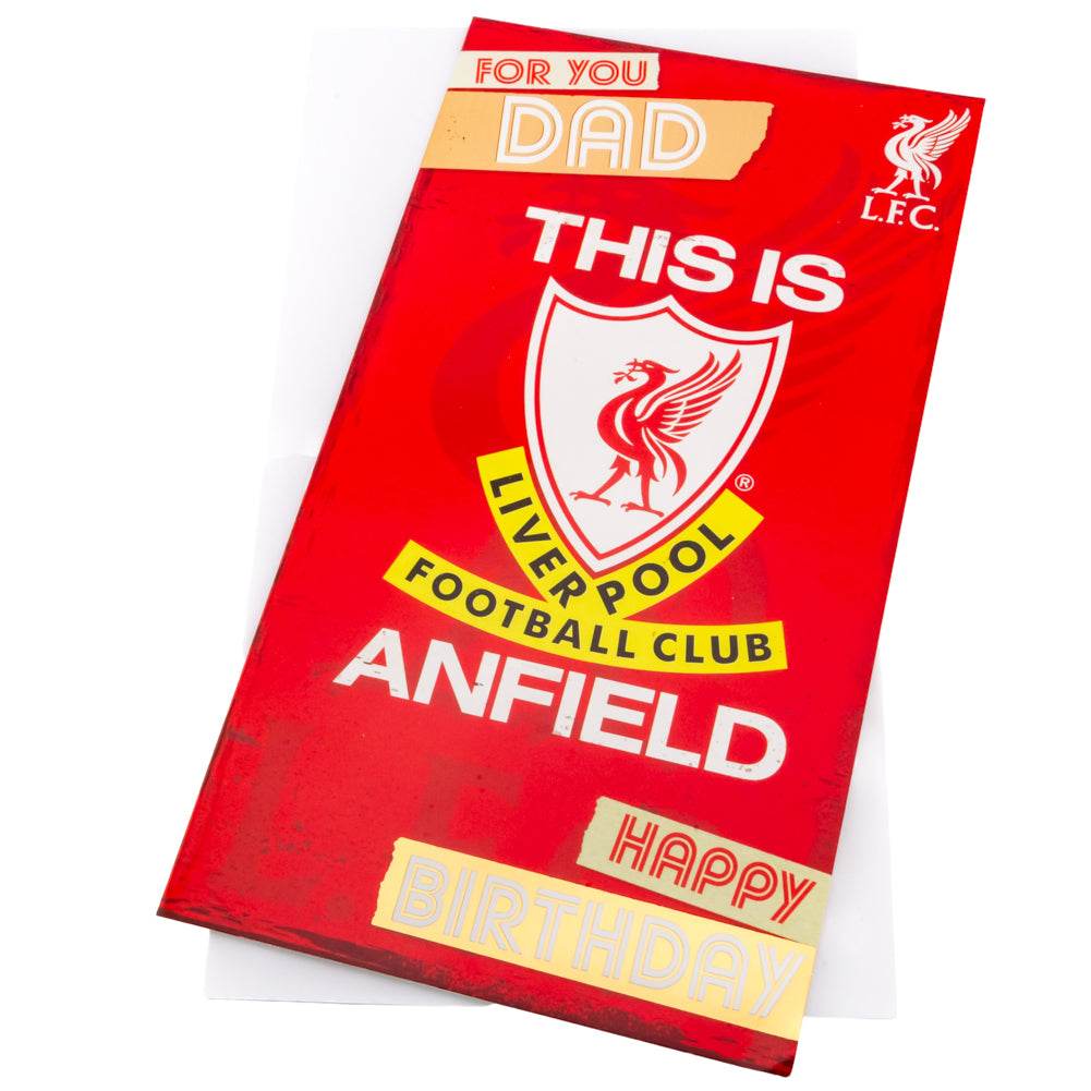 Liverpool FC Dad Birthday Card - Gift Arch