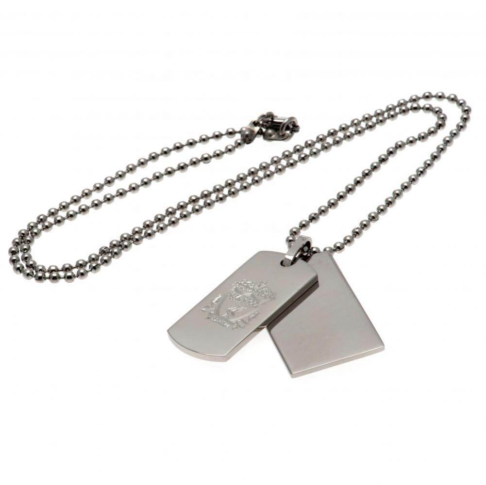 Liverpool FC Double Dog Tag & Chain - Gift Arch