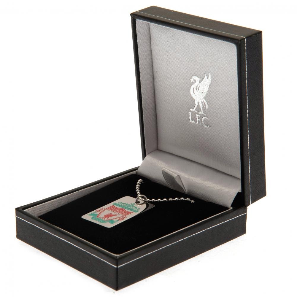 Liverpool FC Enamel Crest Dog Tag & Chain - Gift Arch