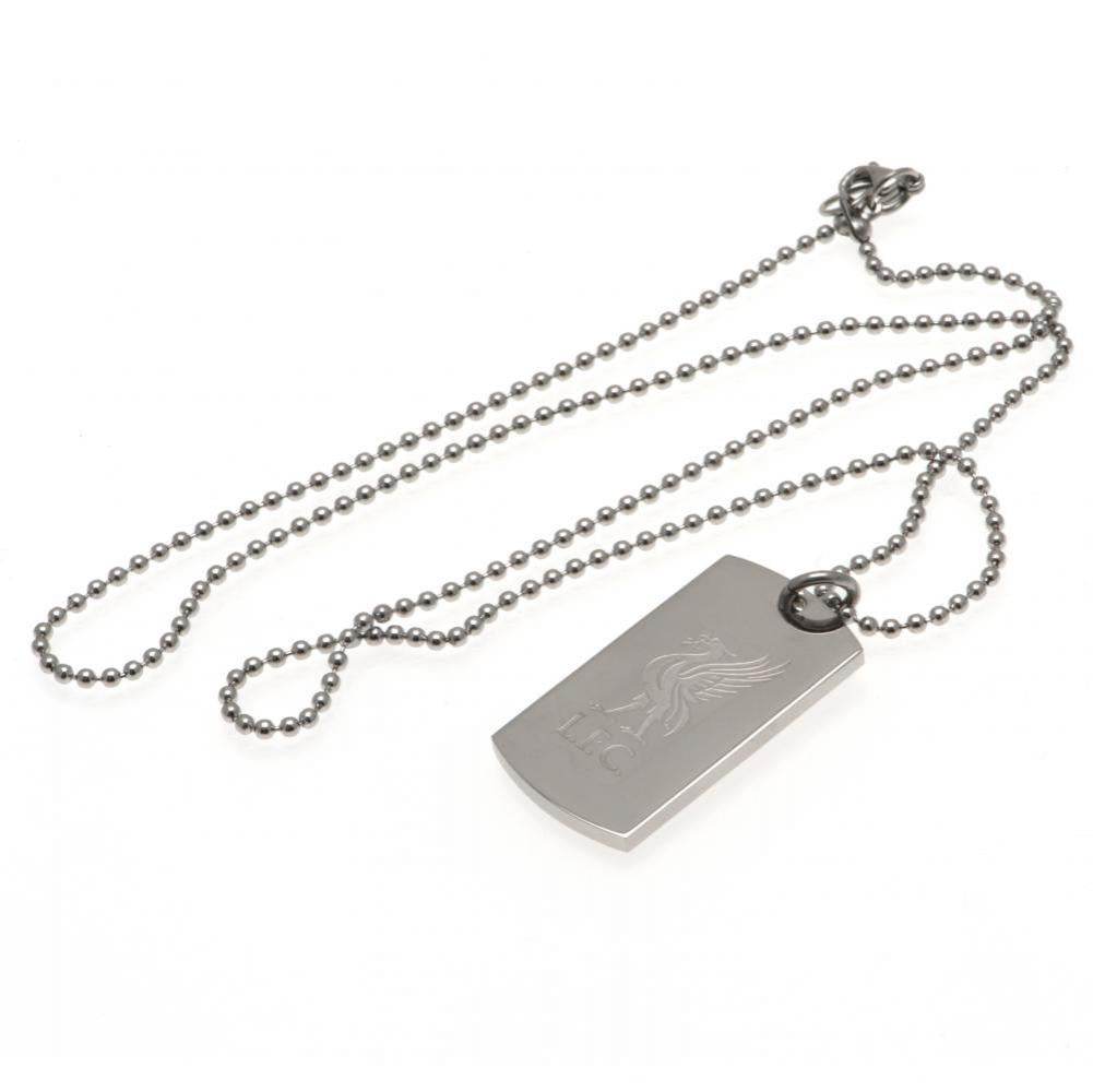 Liverpool FC Engraved Dog Tag & Chain LB - Gift Arch