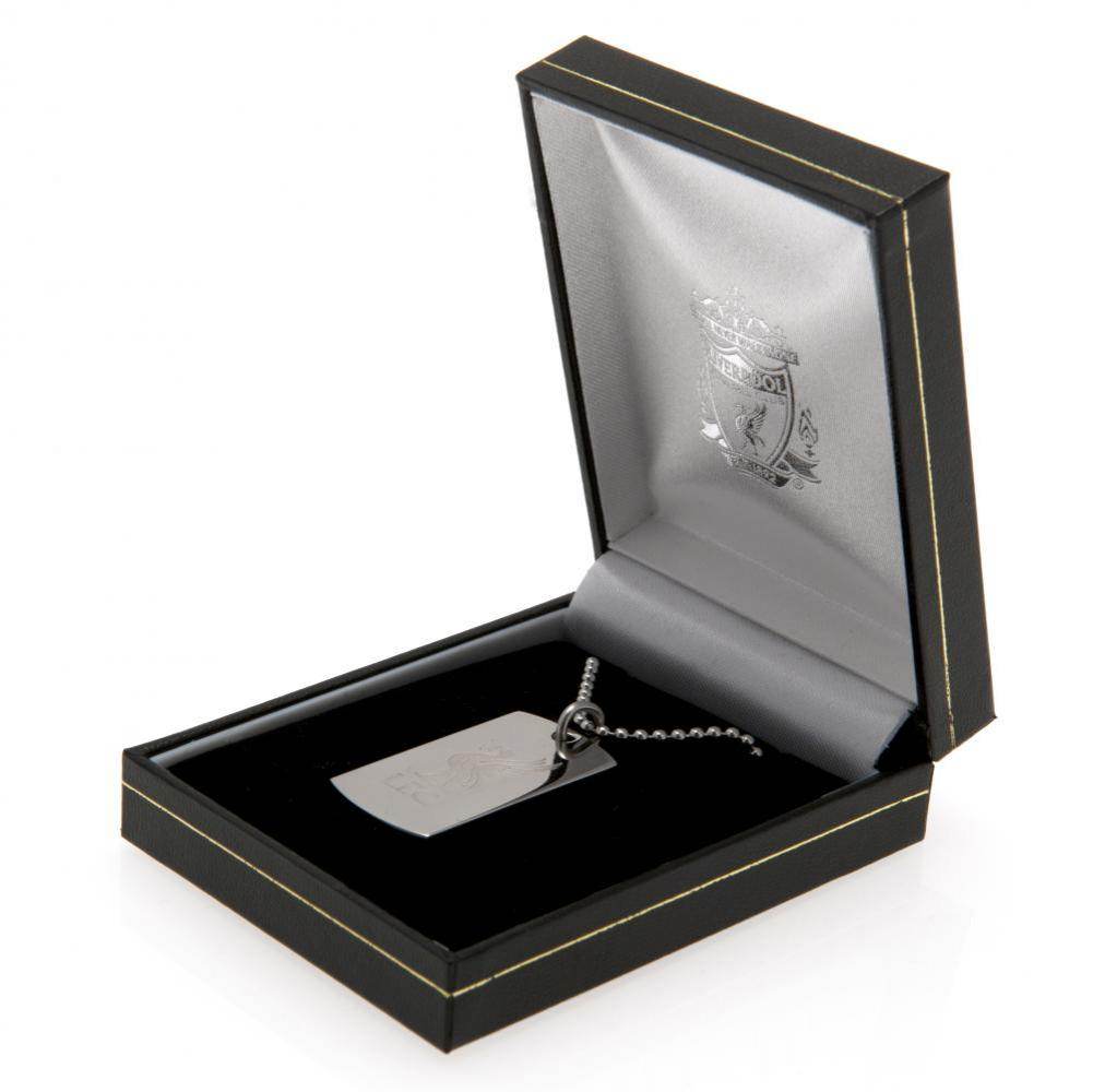 Liverpool FC Engraved Dog Tag & Chain LB - Gift Arch