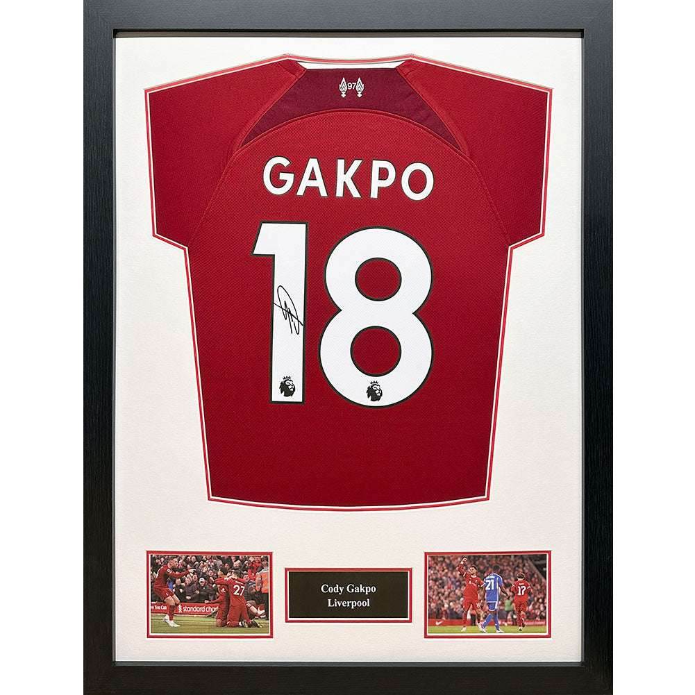 Liverpool FC Gapko Signed Shirt (Framed) - Gift Arch