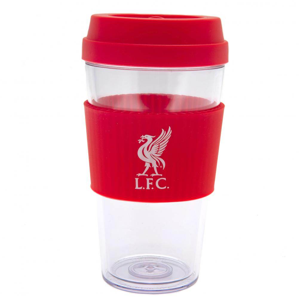 Liverpool FC Liverbird Silicone Grip Travel Mug - Gift Arch