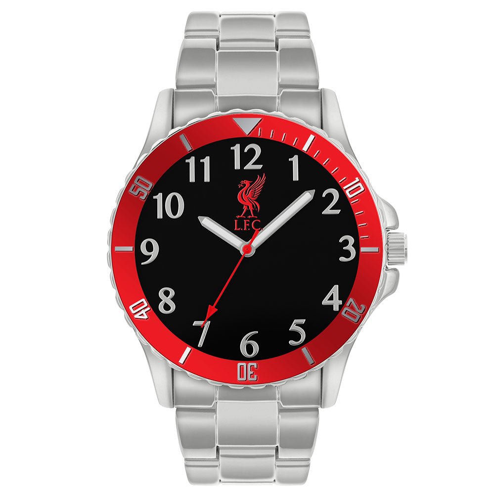 Liverpool FC Mens Red & Silver Bracelet Watch - Gift Arch