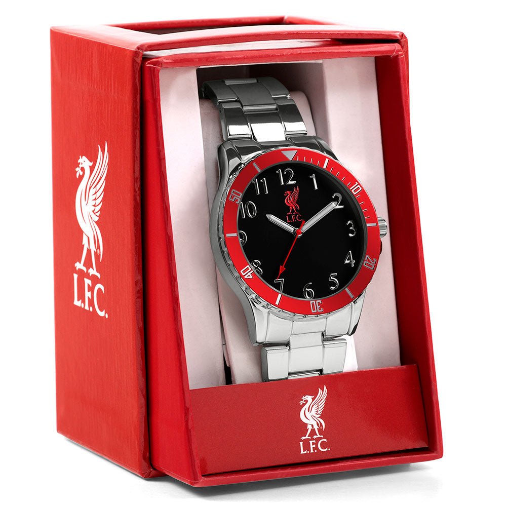 Liverpool FC Mens Red & Silver Bracelet Watch - Gift Arch