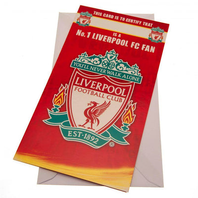 Liverpool FC No. 1 Fan Birthday Card - Gift Arch