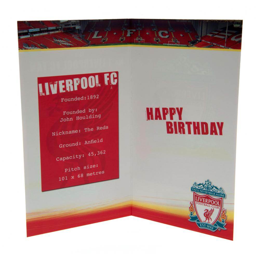 Liverpool FC No. 1 Fan Birthday Card - Gift Arch