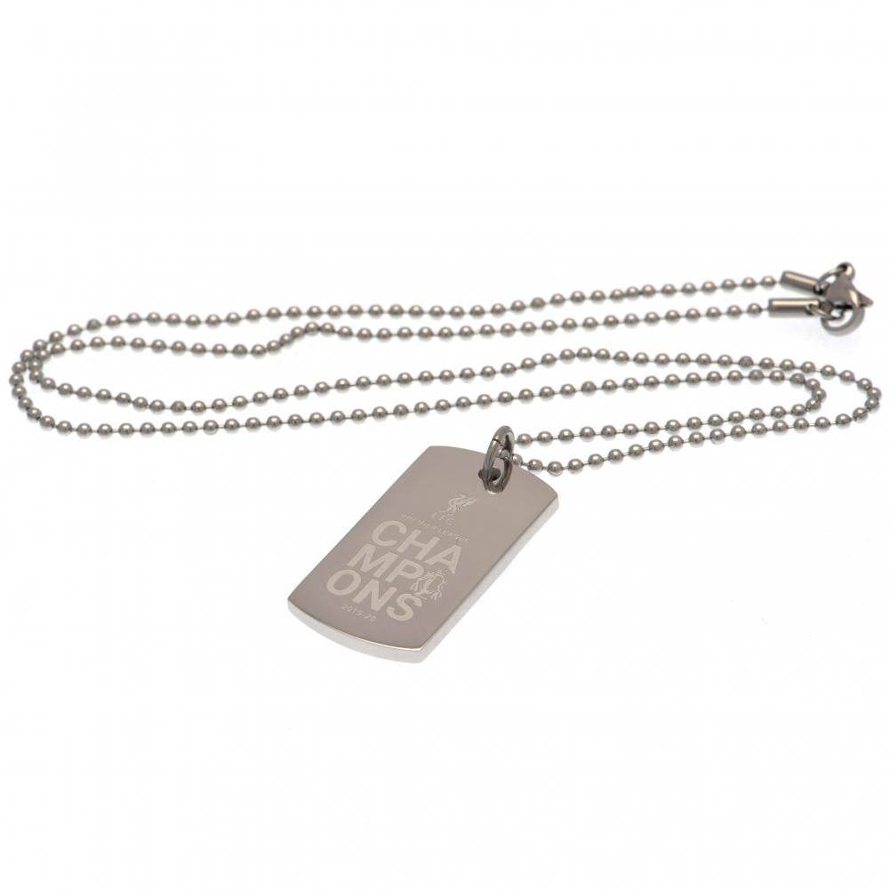Liverpool FC Premier League Champions Engraved Dog Tag - Gift Arch