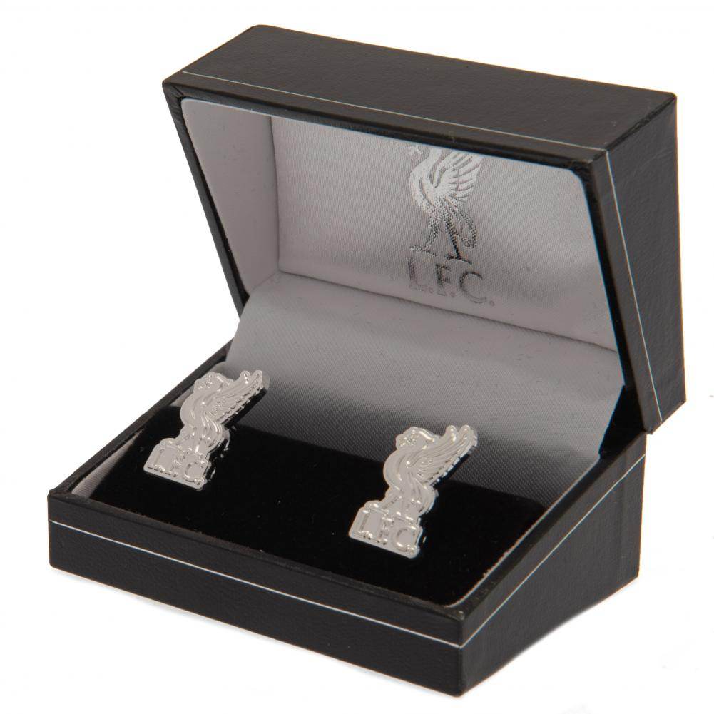 Liverpool FC Silver Plated Formed Liverbird Cufflinks - Gift Arch